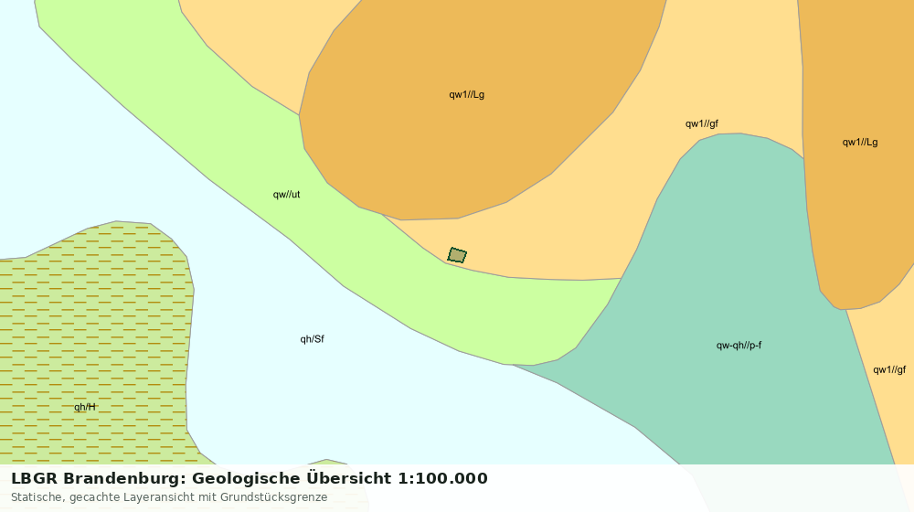 Statische Kartenansicht: LBGR Brandenburg: Geologische Übersicht 1:100.000