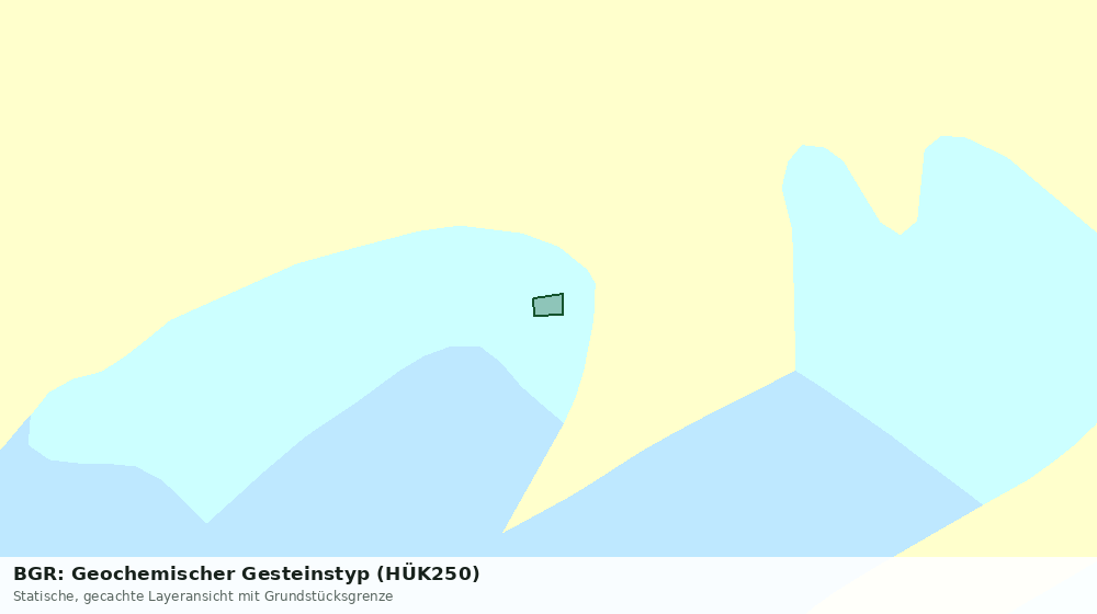 Statische Kartenansicht: BGR: Geochemischer Gesteinstyp (HÜK250)