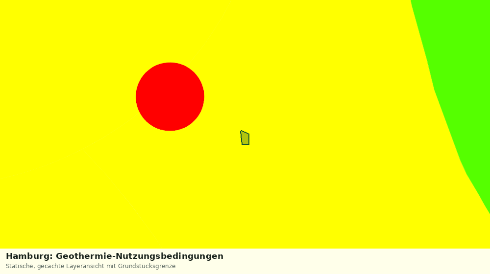 Statische Kartenansicht: Hamburg: Geothermie-Nutzungsbedingungen