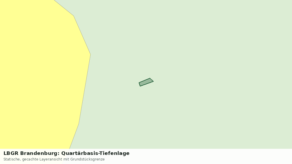 Statische Kartenansicht: LBGR Brandenburg: Quartärbasis-Tiefenlage