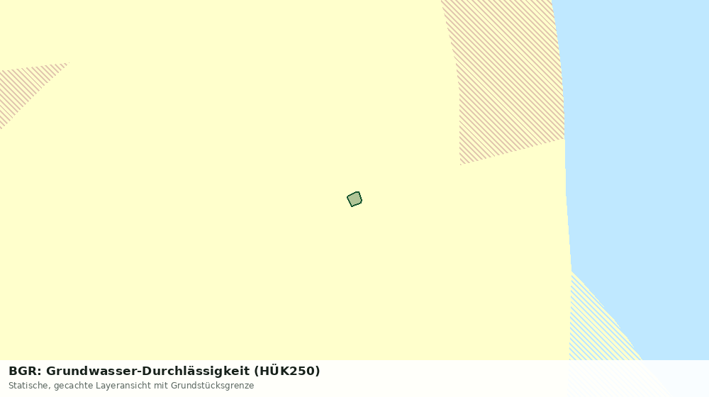 Statische Kartenansicht: BGR: Grundwasser-Durchlässigkeit (HÜK250)