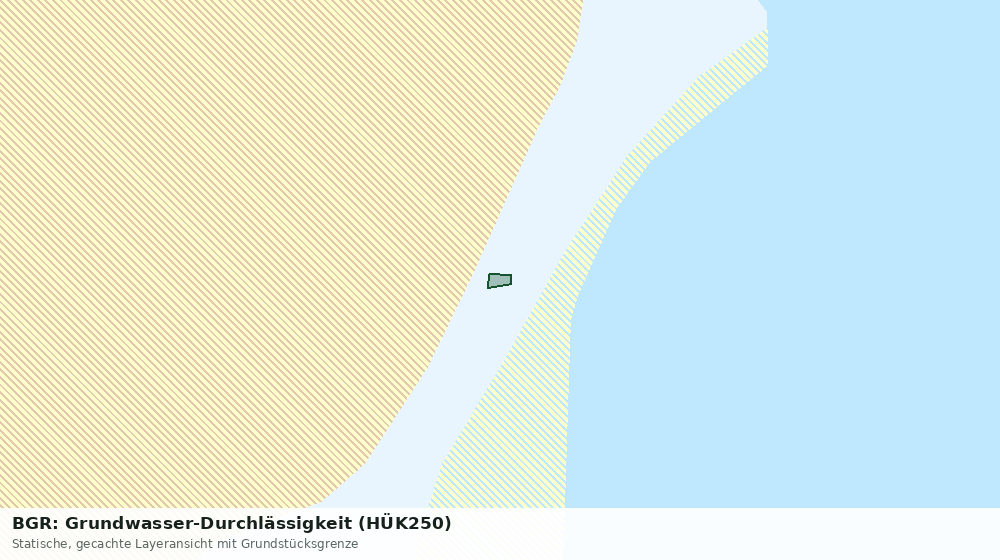 Statische Kartenansicht: BGR: Grundwasser-Durchlässigkeit (HÜK250)