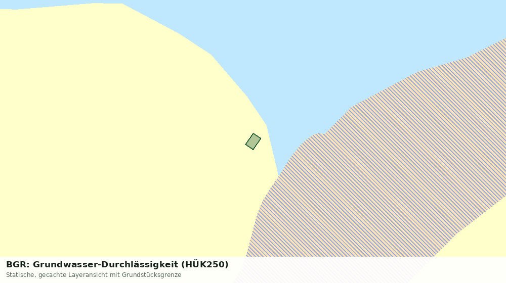 Statische Kartenansicht: BGR: Grundwasser-Durchlässigkeit (HÜK250)