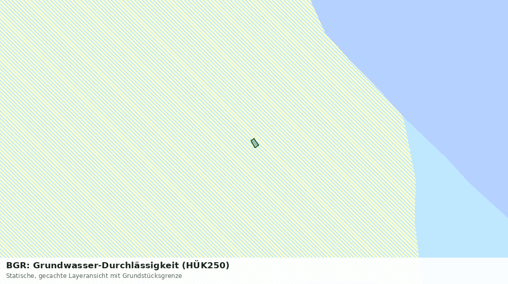 Statische Kartenansicht: BGR: Grundwasser-Durchlässigkeit (HÜK250)
