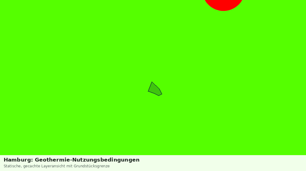 Statische Kartenansicht: Hamburg: Geothermie-Nutzungsbedingungen