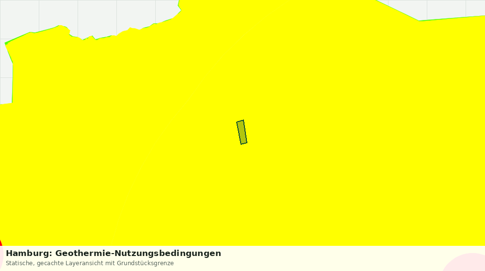 Statische Kartenansicht: Hamburg: Geothermie-Nutzungsbedingungen