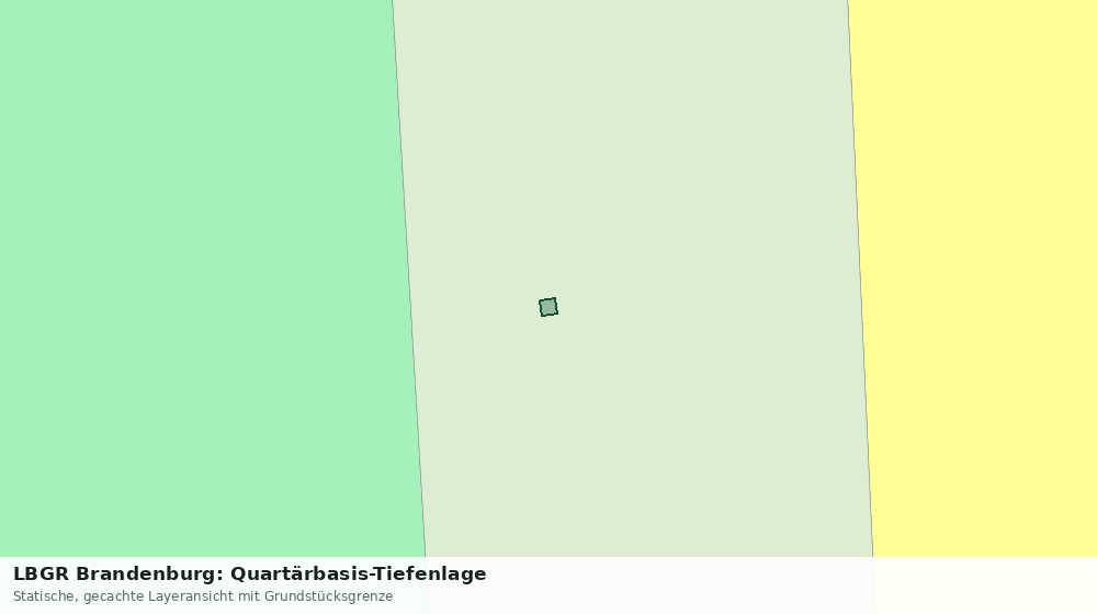 Statische Kartenansicht: LBGR Brandenburg: Quartärbasis-Tiefenlage