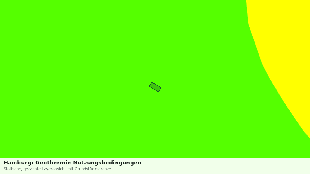 Statische Kartenansicht: Hamburg: Geothermie-Nutzungsbedingungen