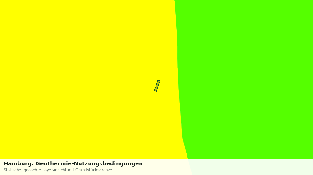 Statische Kartenansicht: Hamburg: Geothermie-Nutzungsbedingungen