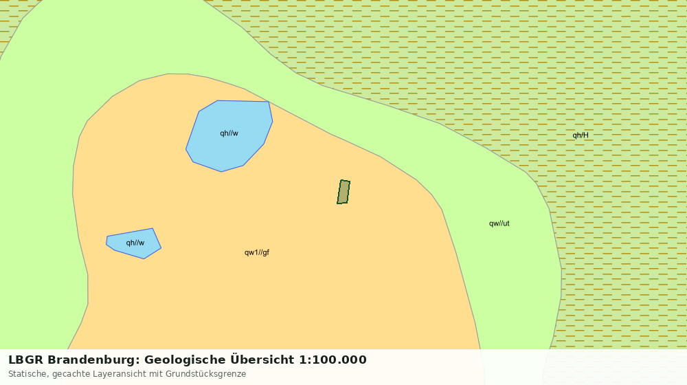 Statische Kartenansicht: LBGR Brandenburg: Geologische Übersicht 1:100.000