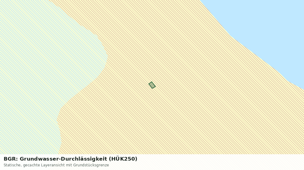 Statische Kartenansicht: BGR: Grundwasser-Durchlässigkeit (HÜK250)