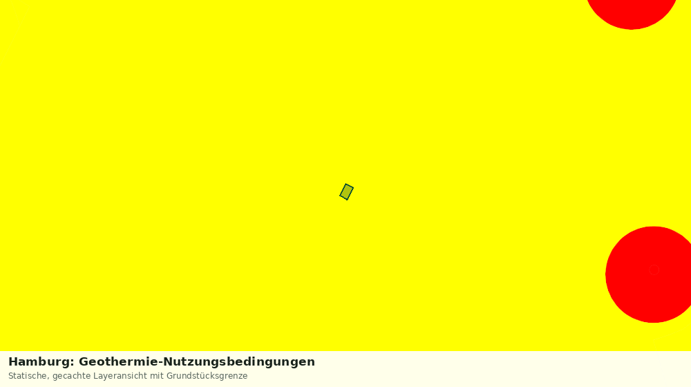 Statische Kartenansicht: Hamburg: Geothermie-Nutzungsbedingungen