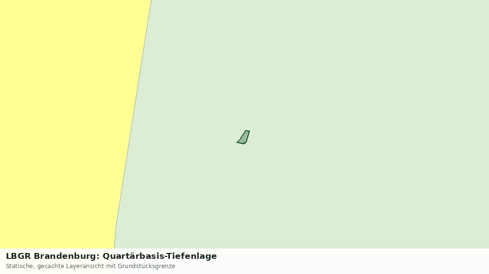 Statische Kartenansicht: LBGR Brandenburg: Quartärbasis-Tiefenlage