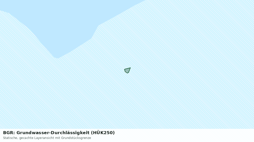 Statische Kartenansicht: BGR: Grundwasser-Durchlässigkeit (HÜK250)
