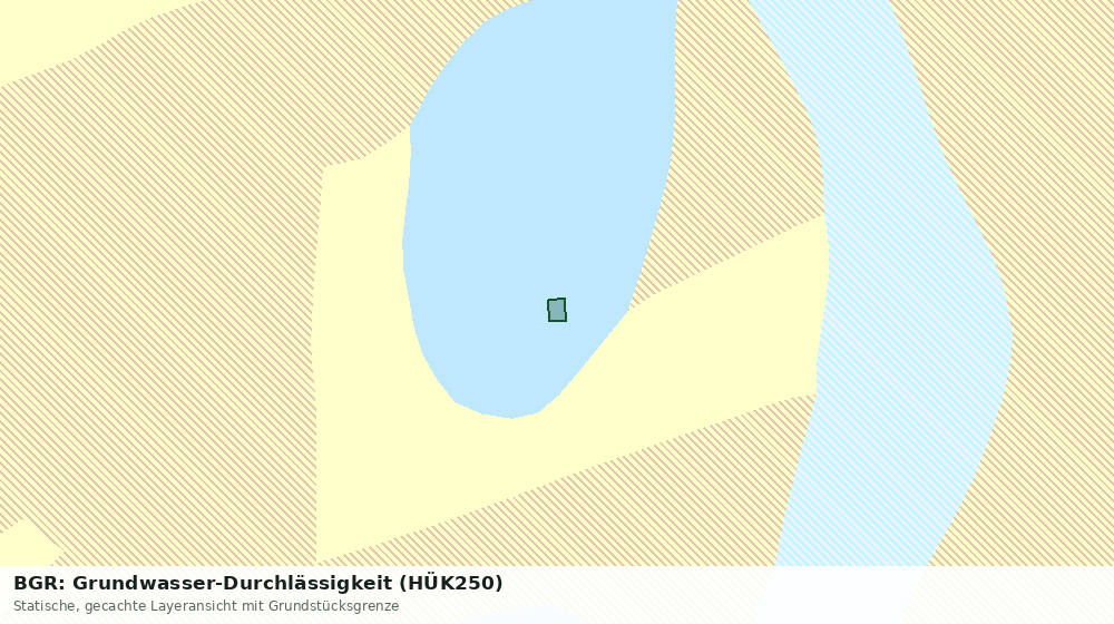 Statische Kartenansicht: BGR: Grundwasser-Durchlässigkeit (HÜK250)