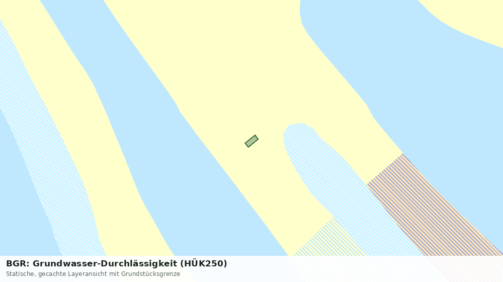 Statische Kartenansicht: BGR: Grundwasser-Durchlässigkeit (HÜK250)