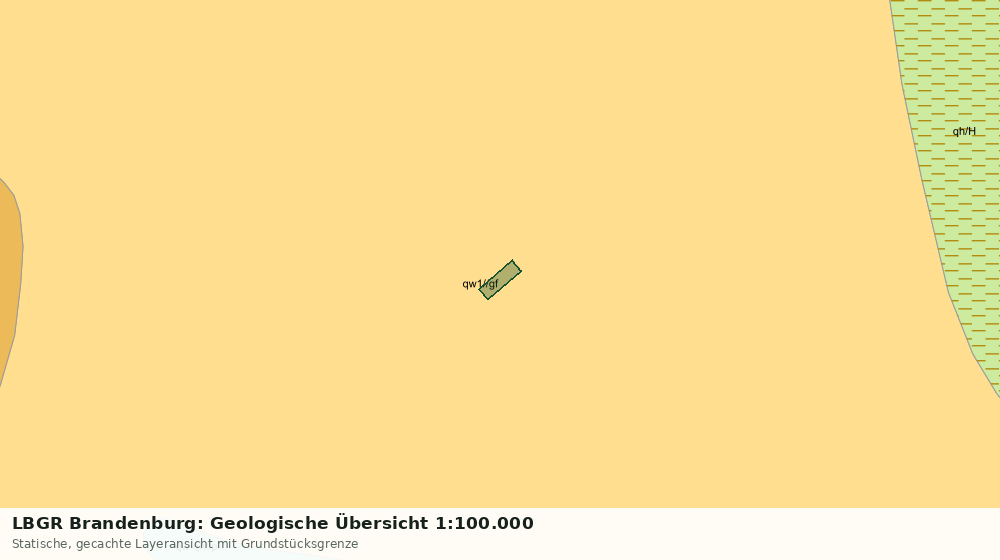 Statische Kartenansicht: LBGR Brandenburg: Geologische Übersicht 1:100.000