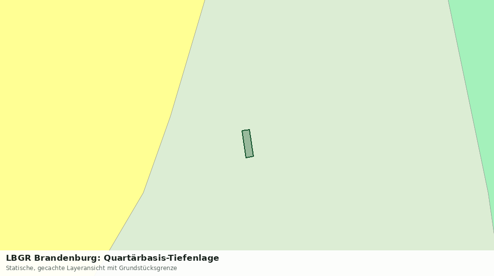 Statische Kartenansicht: LBGR Brandenburg: Quartärbasis-Tiefenlage