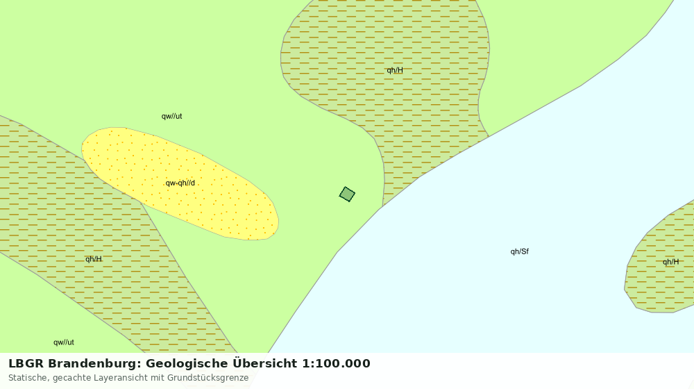 Statische Kartenansicht: LBGR Brandenburg: Geologische Übersicht 1:100.000