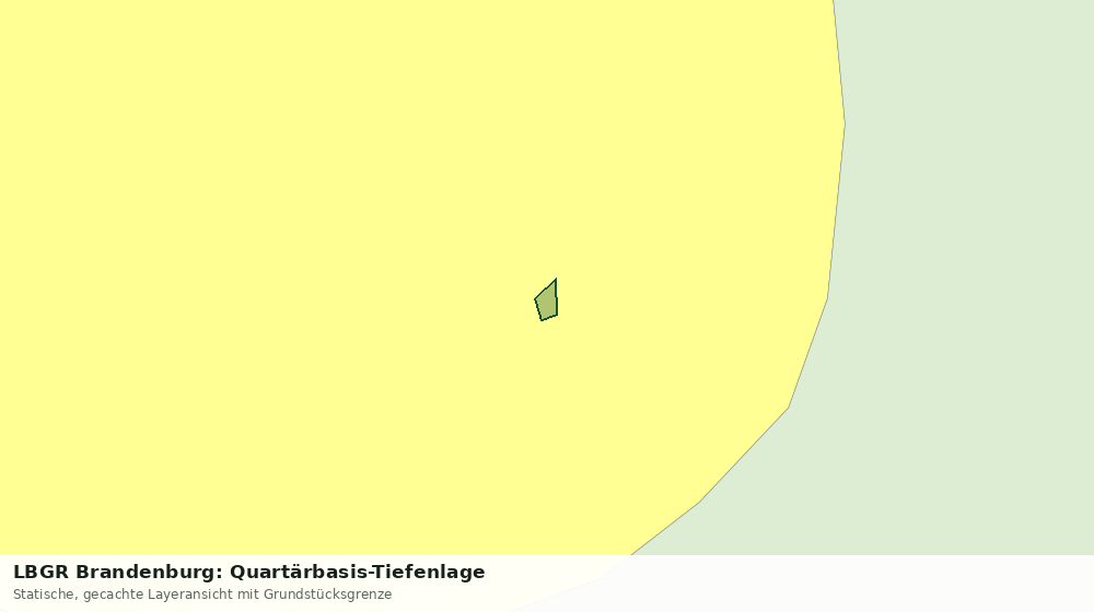 Statische Kartenansicht: LBGR Brandenburg: Quartärbasis-Tiefenlage