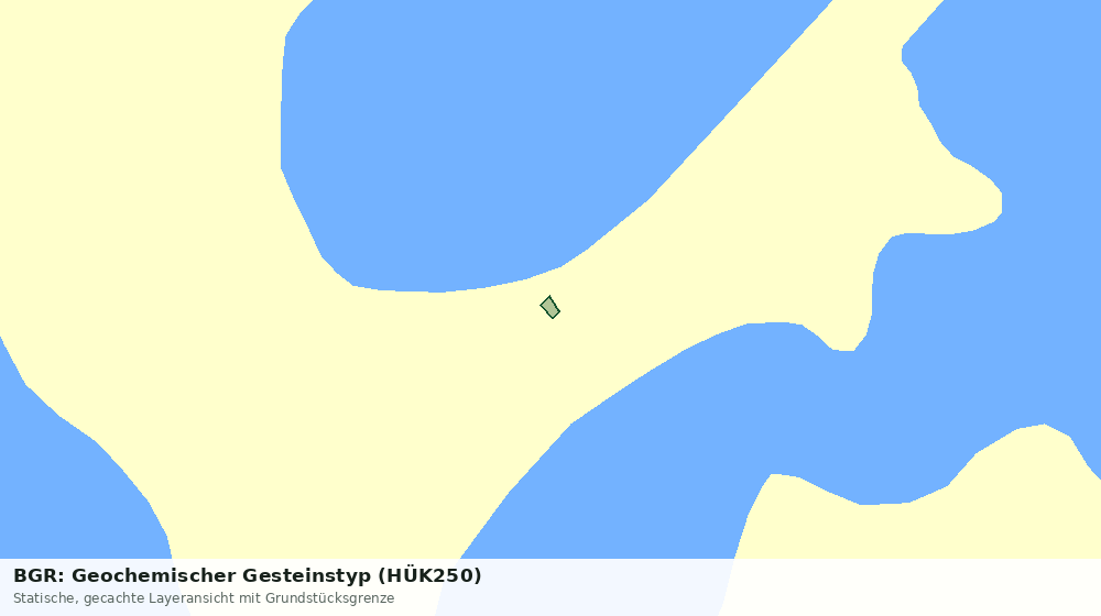 Statische Kartenansicht: BGR: Geochemischer Gesteinstyp (HÜK250)