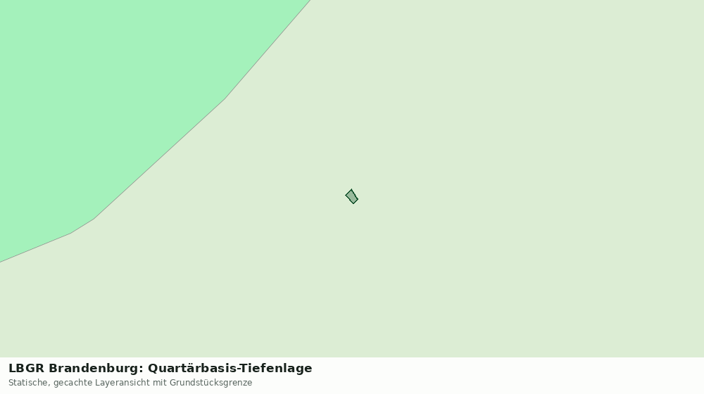 Statische Kartenansicht: LBGR Brandenburg: Quartärbasis-Tiefenlage
