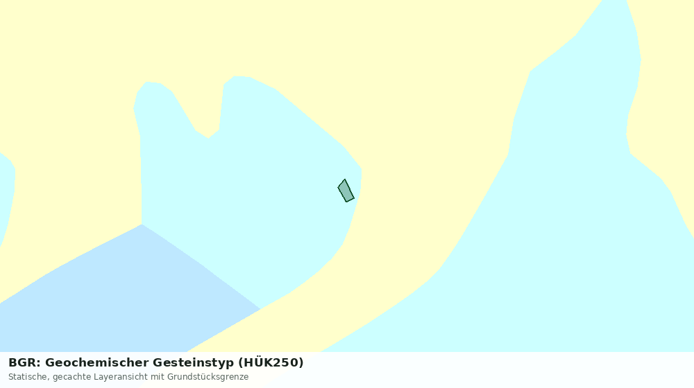 Statische Kartenansicht: BGR: Geochemischer Gesteinstyp (HÜK250)