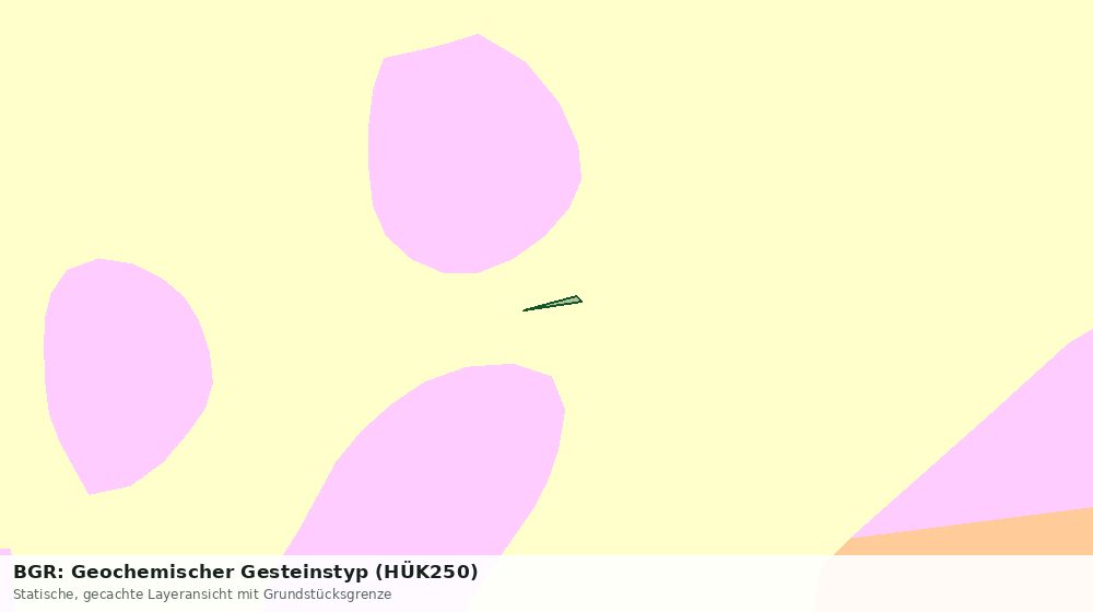 Statische Kartenansicht: BGR: Geochemischer Gesteinstyp (HÜK250)