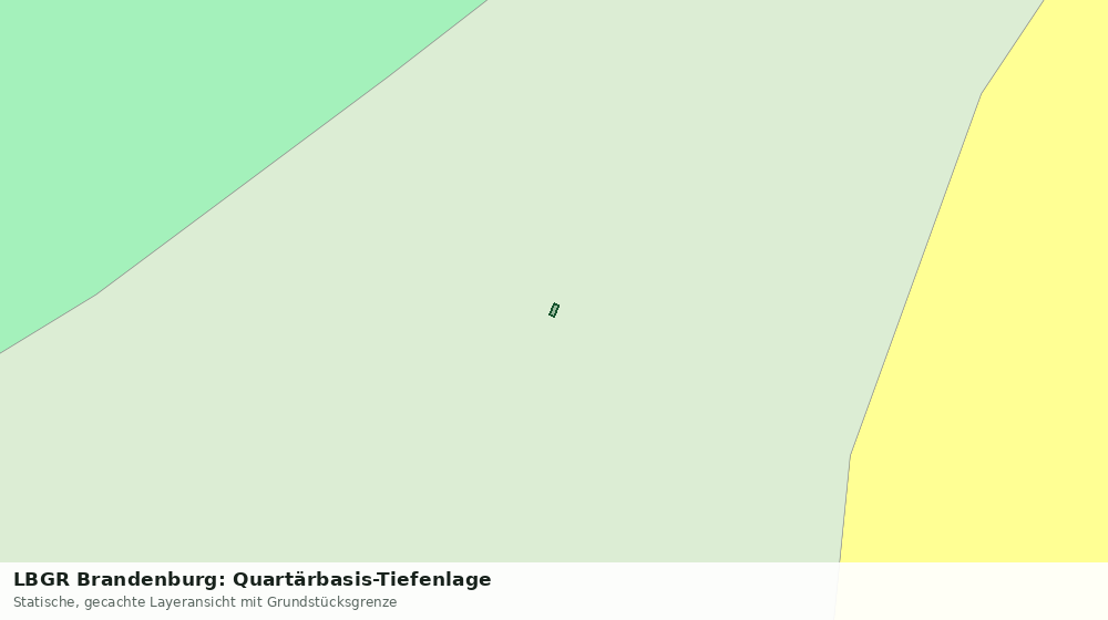 Statische Kartenansicht: LBGR Brandenburg: Quartärbasis-Tiefenlage