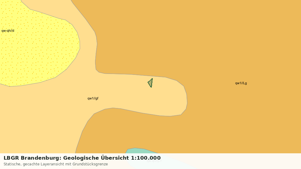 Statische Kartenansicht: LBGR Brandenburg: Geologische Übersicht 1:100.000