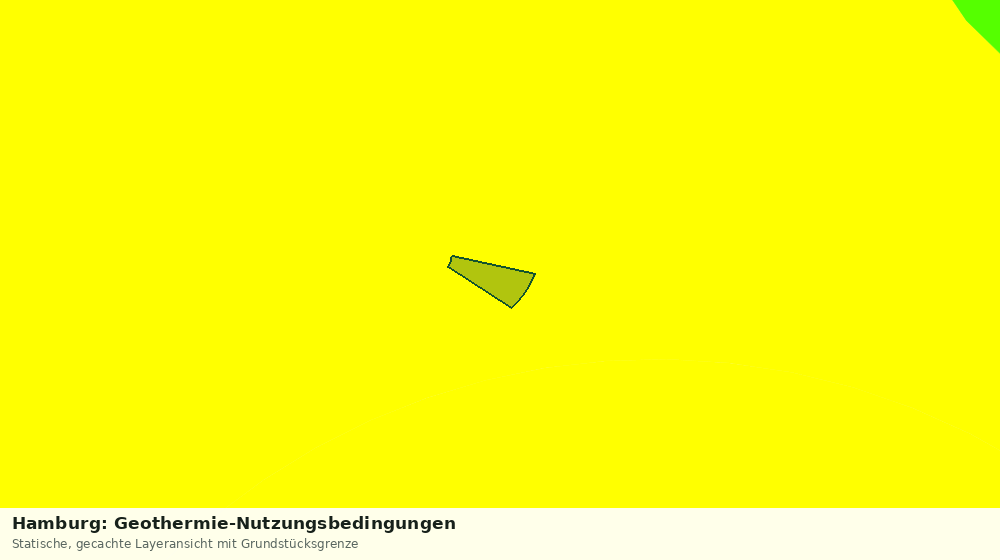 Statische Kartenansicht: Hamburg: Geothermie-Nutzungsbedingungen