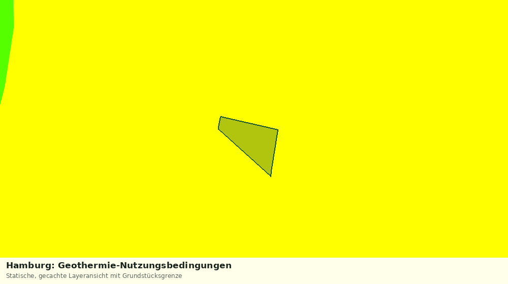 Statische Kartenansicht: Hamburg: Geothermie-Nutzungsbedingungen