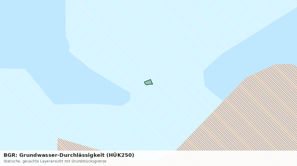 Statische Kartenansicht: BGR: Grundwasser-Durchlässigkeit (HÜK250)