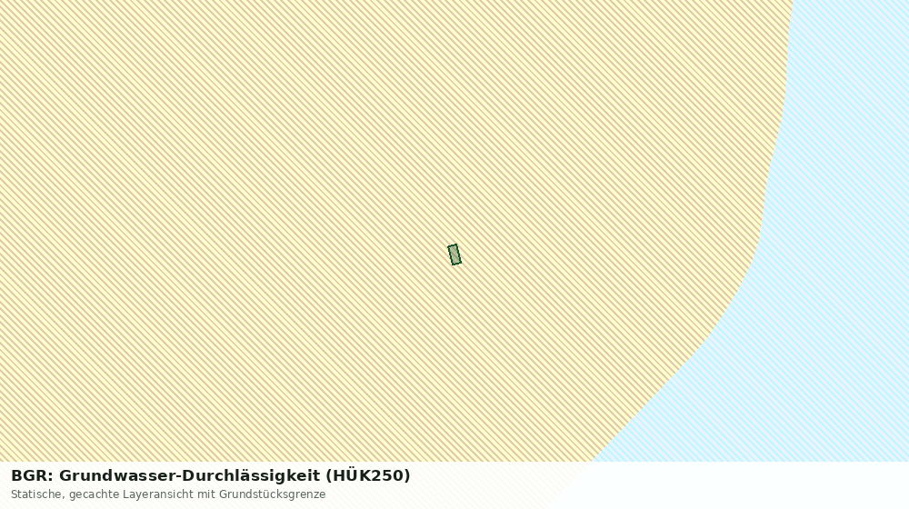 Statische Kartenansicht: BGR: Grundwasser-Durchlässigkeit (HÜK250)