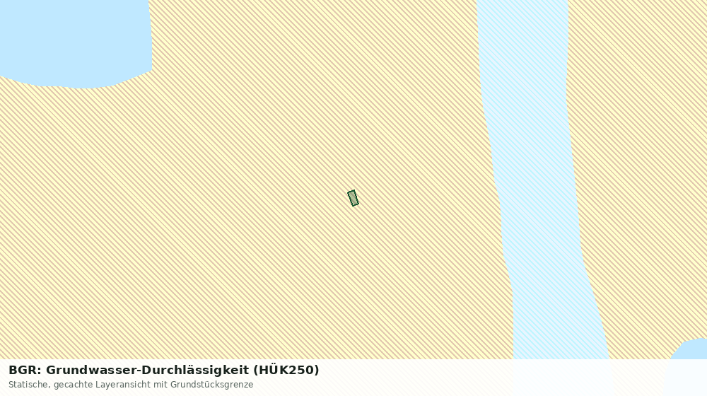 Statische Kartenansicht: BGR: Grundwasser-Durchlässigkeit (HÜK250)