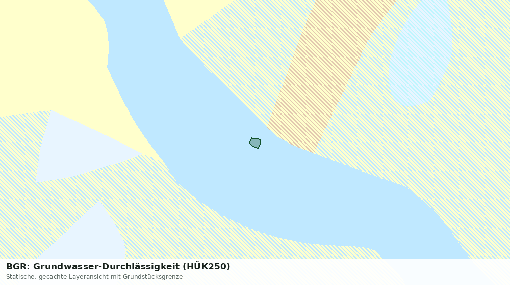 Statische Kartenansicht: BGR: Grundwasser-Durchlässigkeit (HÜK250)