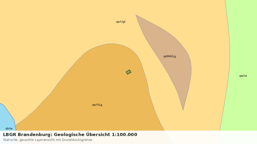 Statische Kartenansicht: LBGR Brandenburg: Geologische Übersicht 1:100.000
