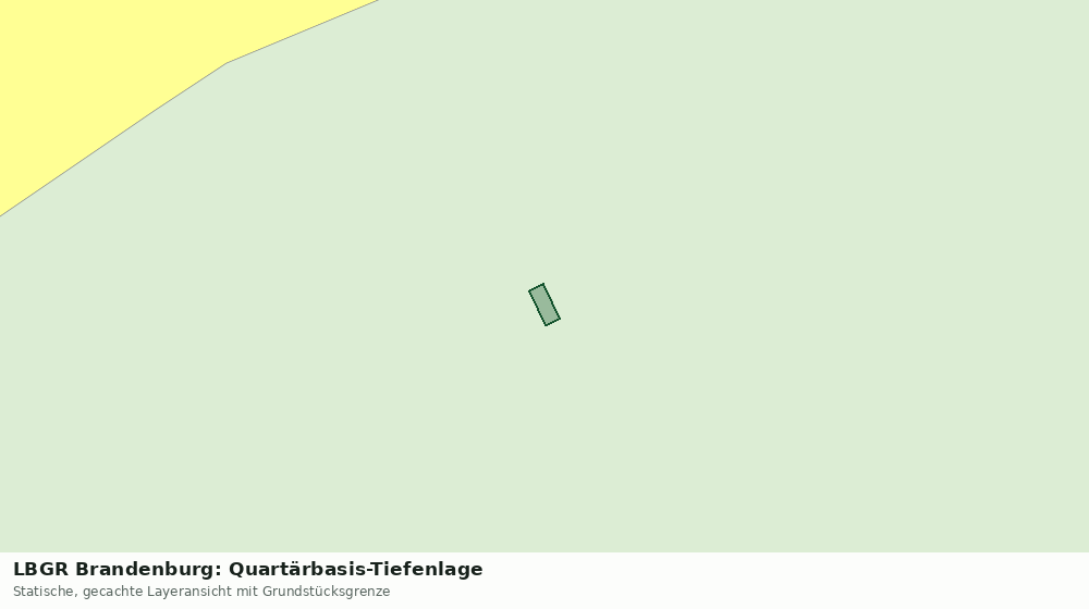 Statische Kartenansicht: LBGR Brandenburg: Quartärbasis-Tiefenlage