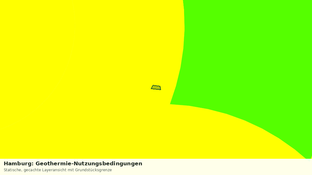 Statische Kartenansicht: Hamburg: Geothermie-Nutzungsbedingungen