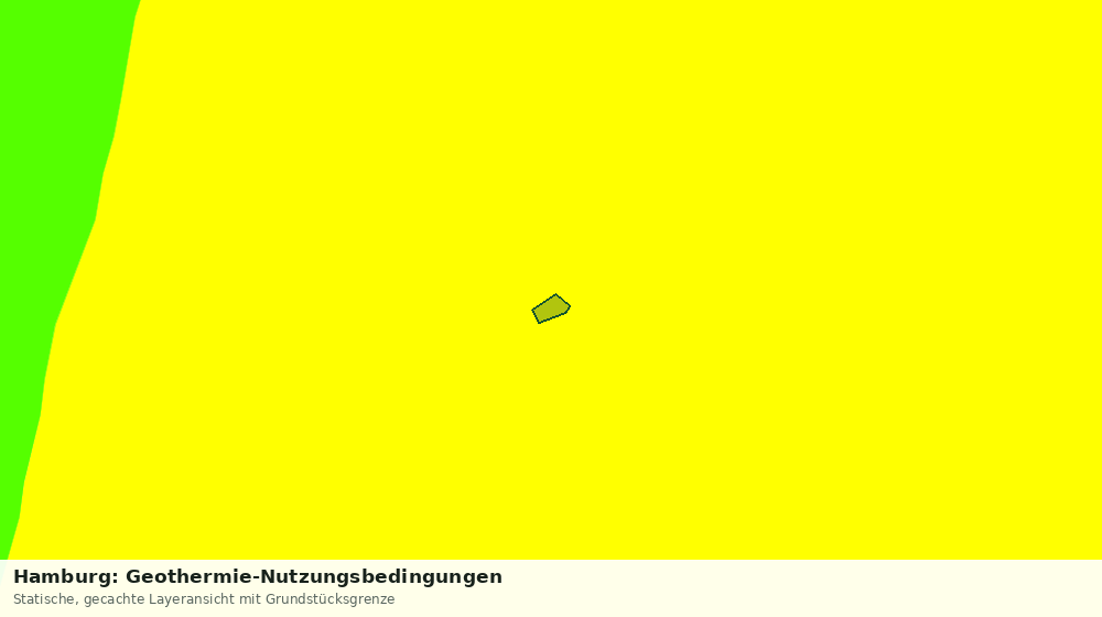Statische Kartenansicht: Hamburg: Geothermie-Nutzungsbedingungen