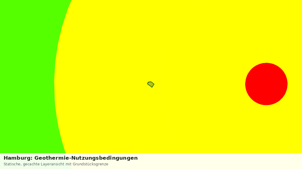 Statische Kartenansicht: Hamburg: Geothermie-Nutzungsbedingungen