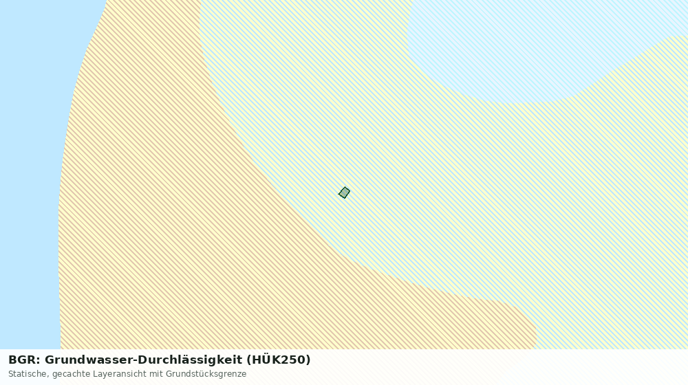 Statische Kartenansicht: BGR: Grundwasser-Durchlässigkeit (HÜK250)