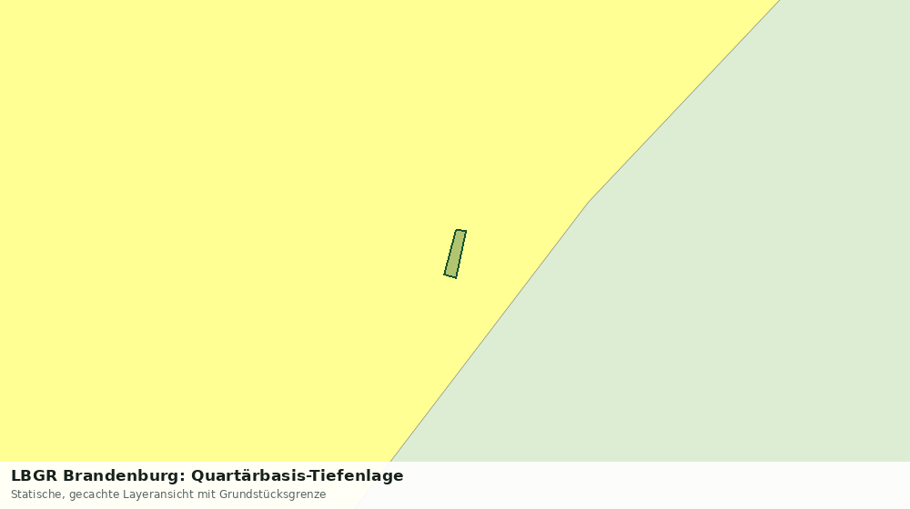 Statische Kartenansicht: LBGR Brandenburg: Quartärbasis-Tiefenlage
