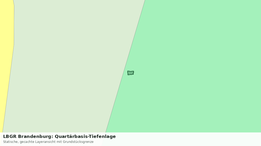 Statische Kartenansicht: LBGR Brandenburg: Quartärbasis-Tiefenlage