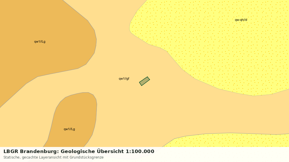 Statische Kartenansicht: LBGR Brandenburg: Geologische Übersicht 1:100.000