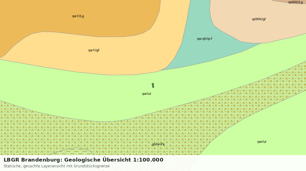 Statische Kartenansicht: LBGR Brandenburg: Geologische Übersicht 1:100.000