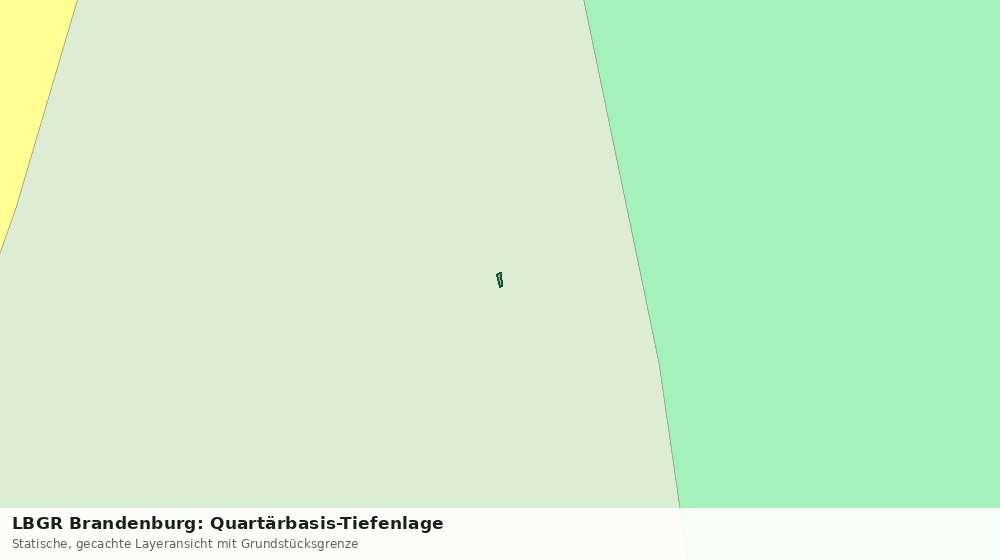 Statische Kartenansicht: LBGR Brandenburg: Quartärbasis-Tiefenlage