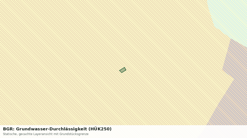 Statische Kartenansicht: BGR: Grundwasser-Durchlässigkeit (HÜK250)