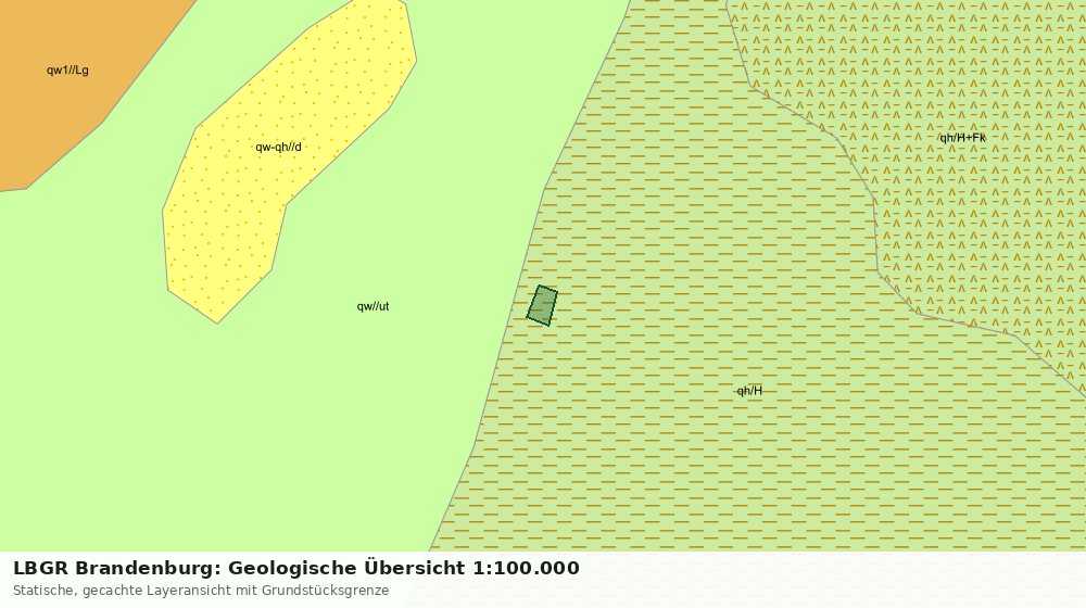 Statische Kartenansicht: LBGR Brandenburg: Geologische Übersicht 1:100.000