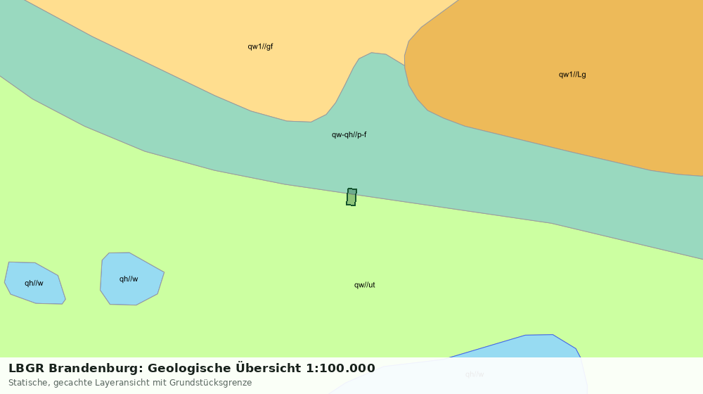 Statische Kartenansicht: LBGR Brandenburg: Geologische Übersicht 1:100.000